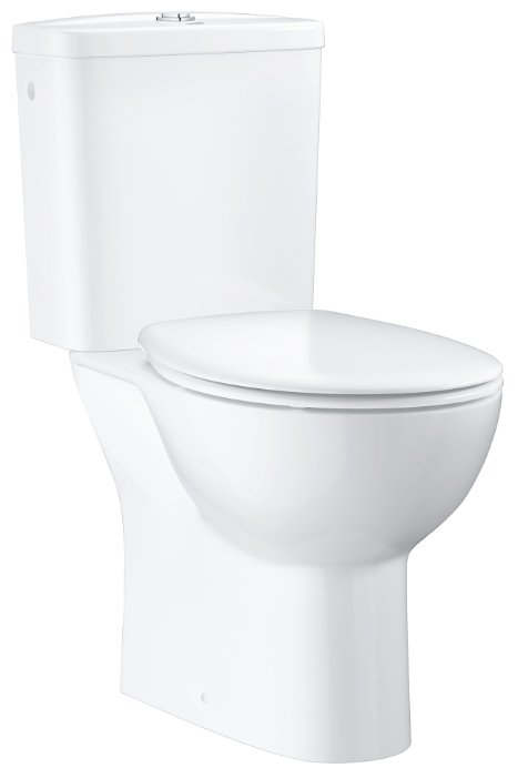 Grohe 39 496 000 Bau Ceramic Компакт 3/6 л, боковой залив ⅜", быстросъёмное сиденье SoftClose