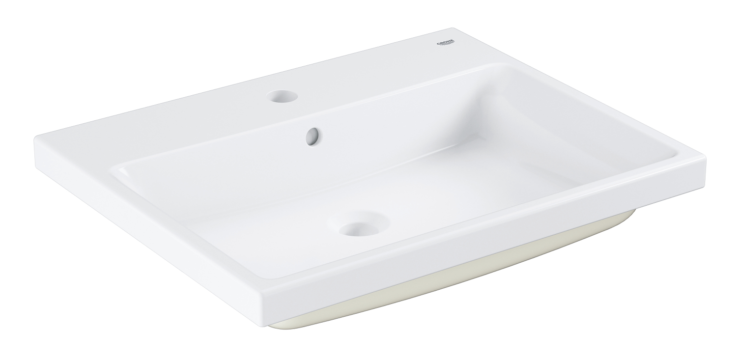 Grohe 39 479 00H Cube Ceramic Раковина полувстраиваемая 605x490 мм, PureGuard