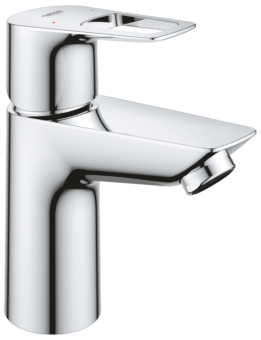 Grohe 23 879 001 BauLoop Смеситель для раковины 87 мм, PushOpen, LowFlow, 3,5 л/мин