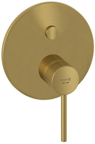 Kludi 38 659 N076 Bozz Смеситель для 2х потребителей (внешняя монтажная часть) брашированное золото
