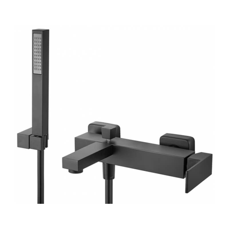 M&Z LRN00503 Lauren Смеситель для для ванны с душевым гарнитуром, ЧЁРНЫЙ МАТОВЫЙ