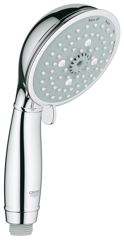 *СНЯТ*Grohe 27 608 000 New Tempesta Rustic Ручной душ Ø100 мм, 4 режима (Rain/RainO²/Massage/Jet)