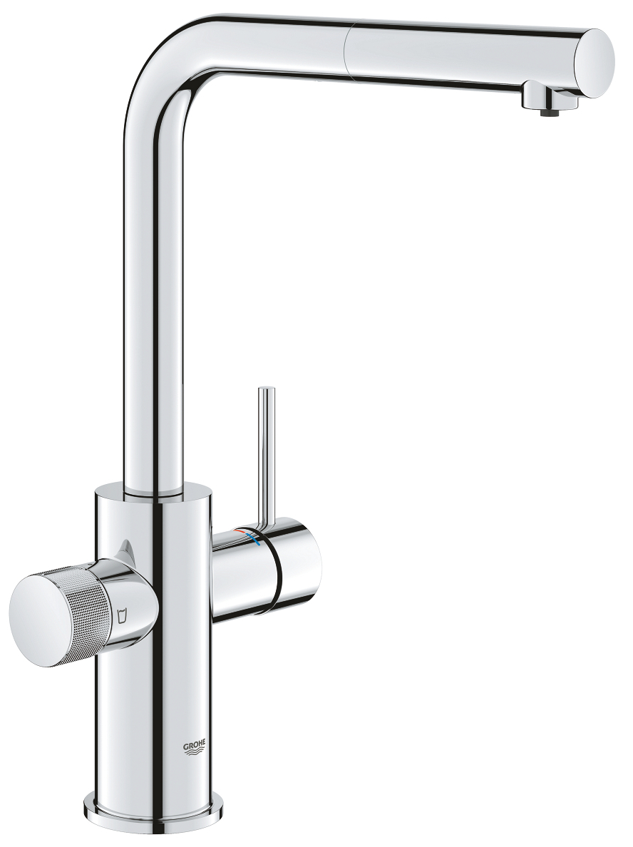 Grohe 30 590 000 Blue Pure Minta Смеситель для кухни 331 мм, под питьевую воду, выдвижной Г излив