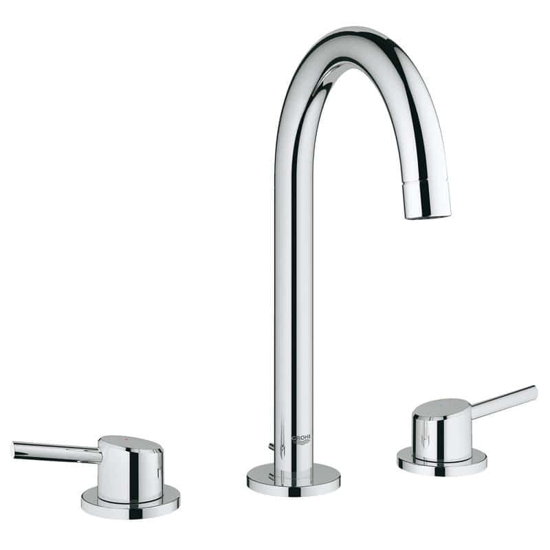 Grohe 20 216 001 Concetto Смеситель для раковины 169 мм, на 3 отв., со слив. гарн., 90°, Комплект