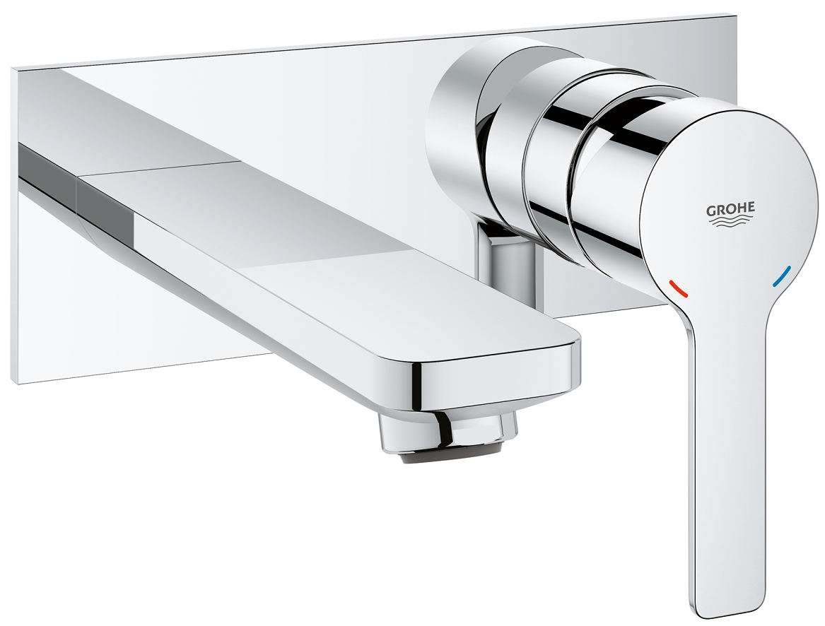 Grohe 19 409 001 Lineare Смеситель для раковины 149 мм, настенный, на 2 отв., (внешняя монт. ч.)
