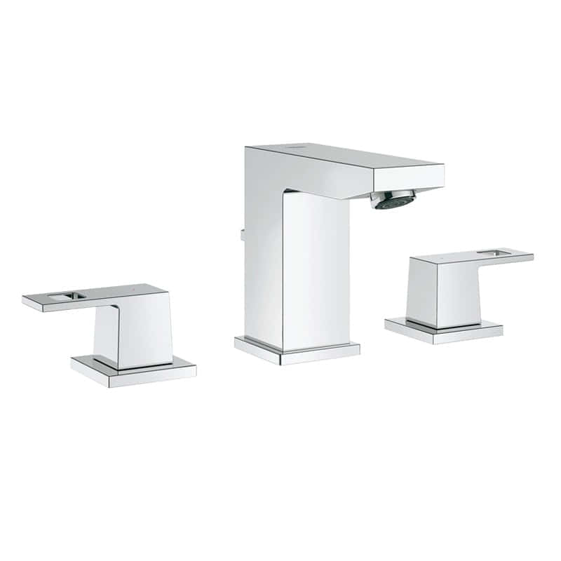 Grohe 20 351 000 Eurocube Смеситель для раковины 94 мм, на 3 отверстия, со слив. гарн., Комплект