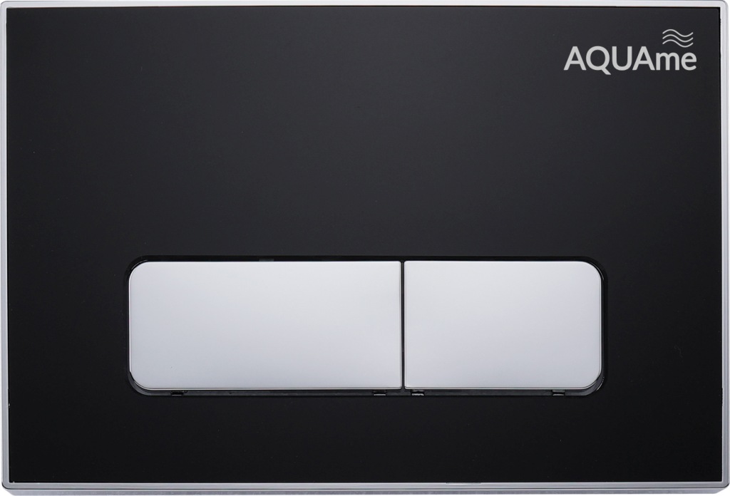AQM4104B Панель смыва акриловая AQUAme, черный